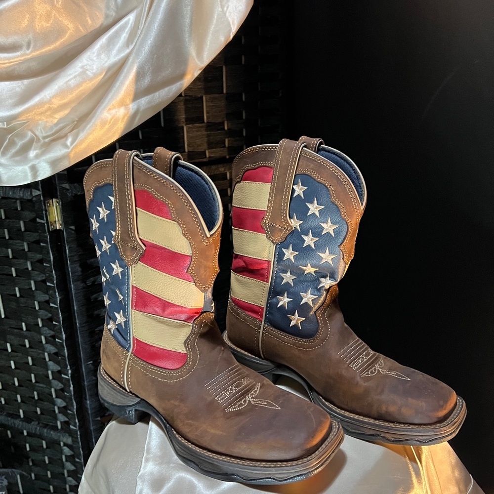 LADY REBEL BY DURANGO® PATRIOTIC WOMEN'S PULL-ON WESTERN FLAG BOOT